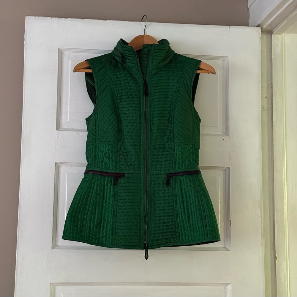 Burberry Green Women's Quilted Vest Gilet